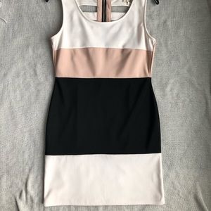 Color block body con Cocktail Dress